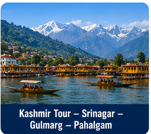 Kashmir Tour – Srinagar – Gulmarg – Pahalgam